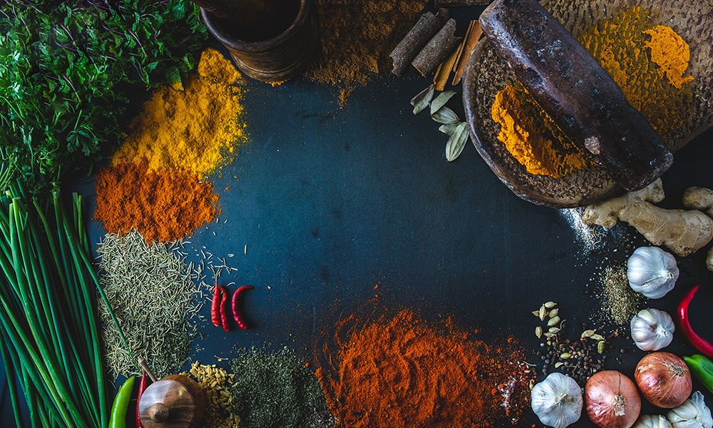 Images of many spices